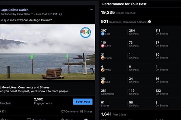 Social media content